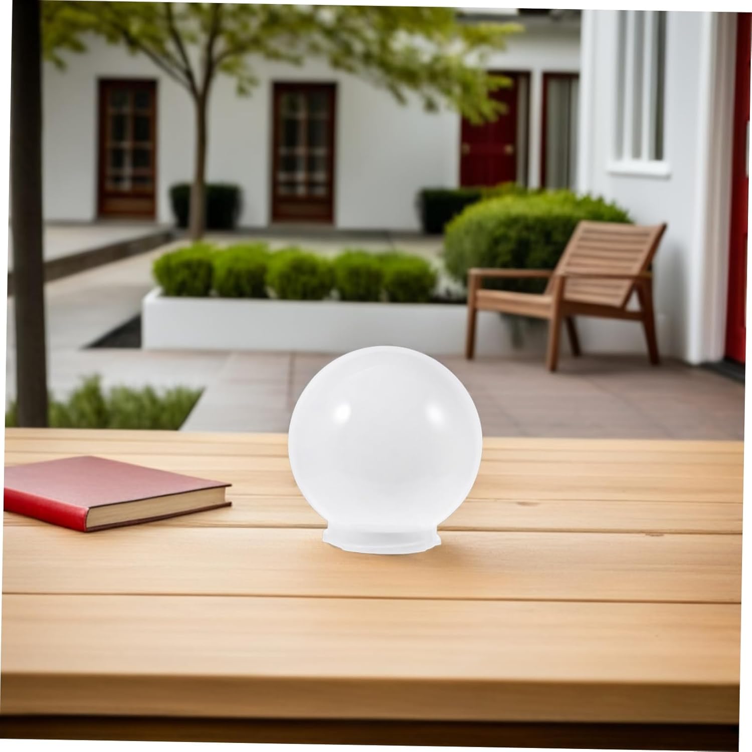 STOBAZA Globe Lamp Shade for Outdoor Solar Post Lights Light Cover Wall Lamp Globe Replacement