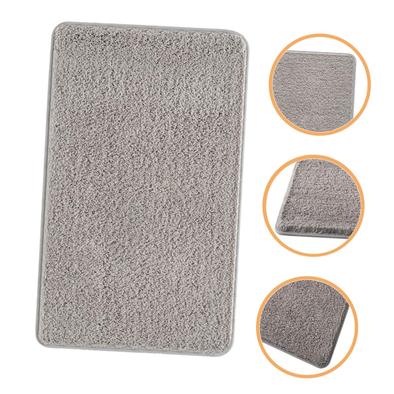 Alipis Tappeto 80x50 Cm in Microfibra Antiscivolo Bagno Assorbente Morbido e Lavabile Semplice Stile per Bagno e Casa