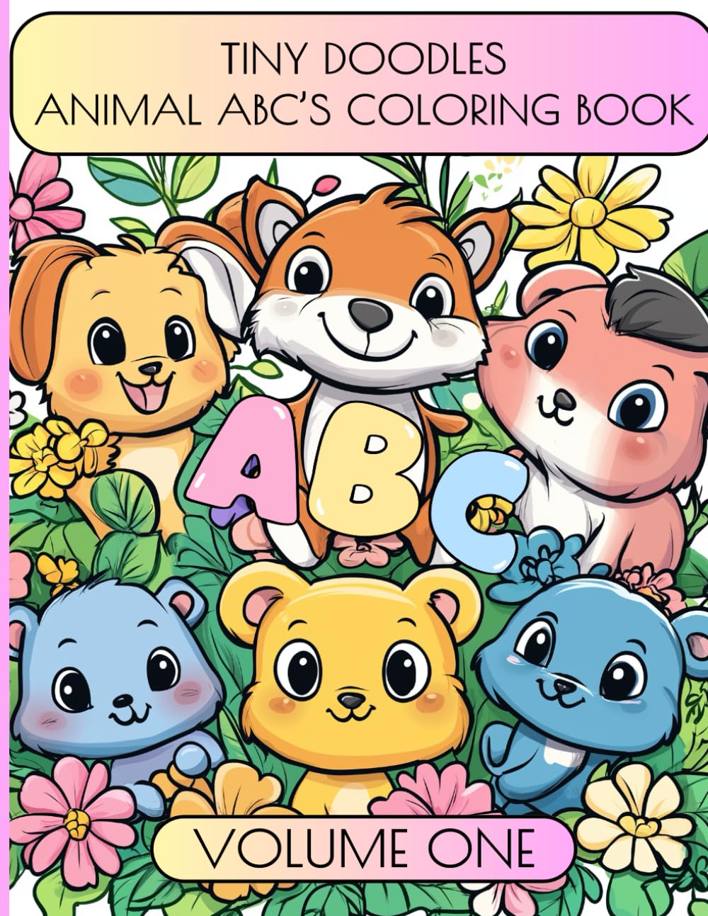 Tiny Doodles - Animal ABC's Coloring Book: Volume One