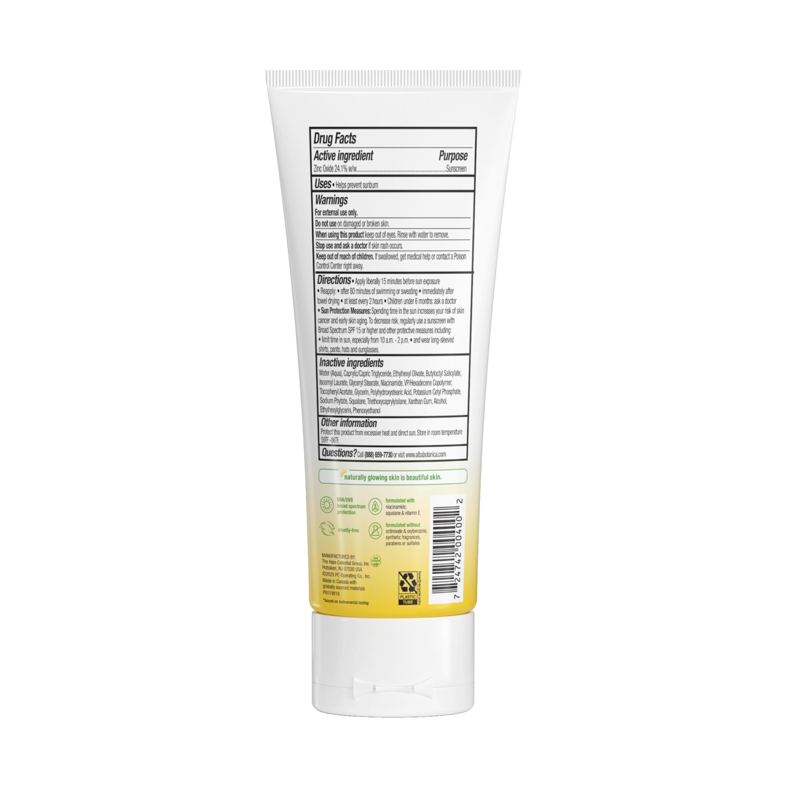 ALBA BOTANICA - Sport Mineral Sunscreen SPF45-4 oz. (113 g)