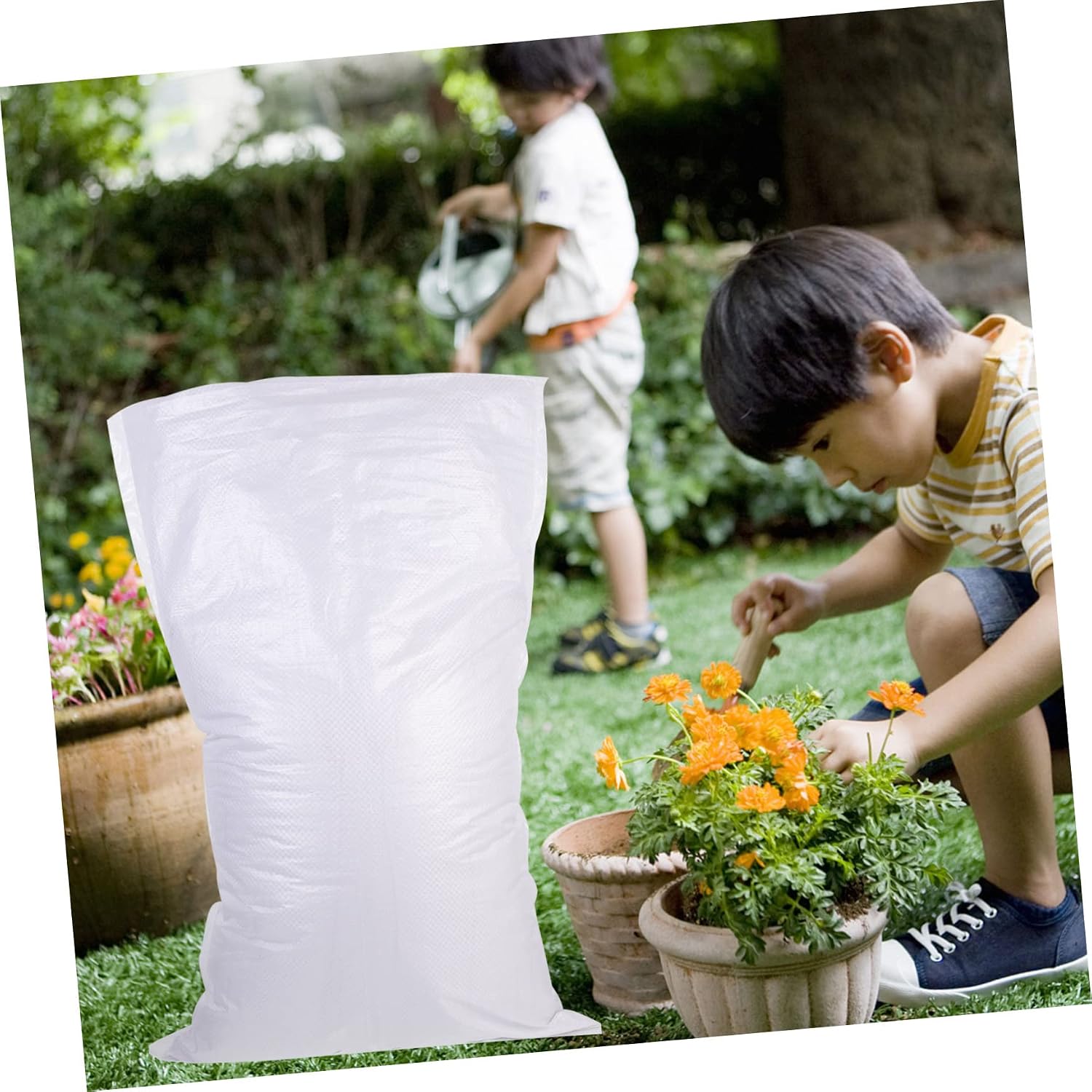 16pcs Outdoor Windproof Woven Sandbags Empty Sandbags for Flood Construction Burlap Bags