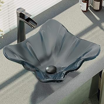 Amazon Com R5 5012 R9 7007 Abr 磨砂玻璃容器水槽 附仿古青銅容器水龍頭 水槽環和容器彈出排水管 Amazon Com R5 5012 R9 7007 Abr 磨砂玻璃容器水槽 附仿古青銅容器水龍頭 水槽環和容器彈出排水管