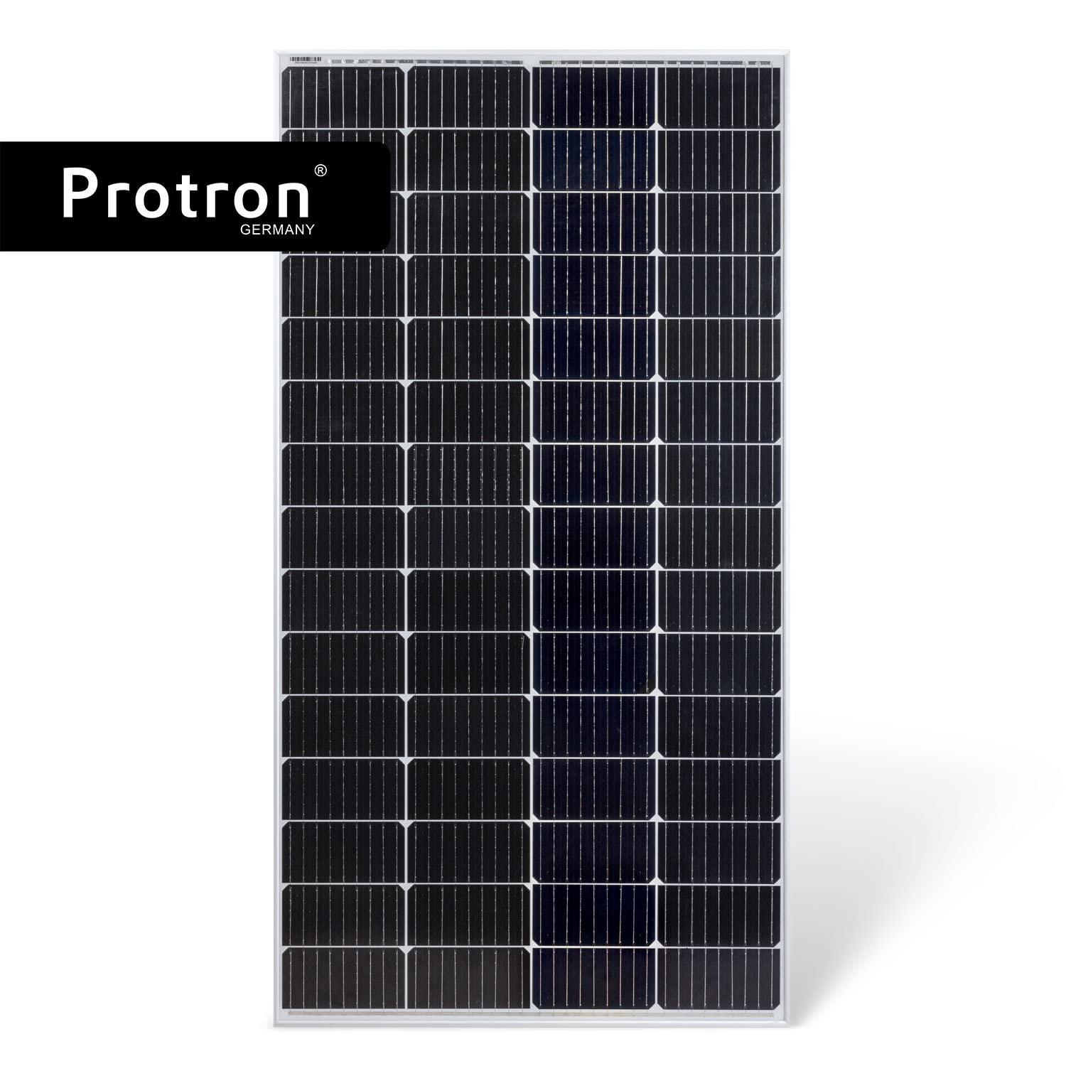 Protron Mono 180W Solarmodul Photovoltaik Monokristallin Solarpanel Solarzelle 180Watt Mono Solar 12V 18V für Wohnmobil, Garten, Boot (0% MwSt. gemäß §12 Abs. 3 UStG)