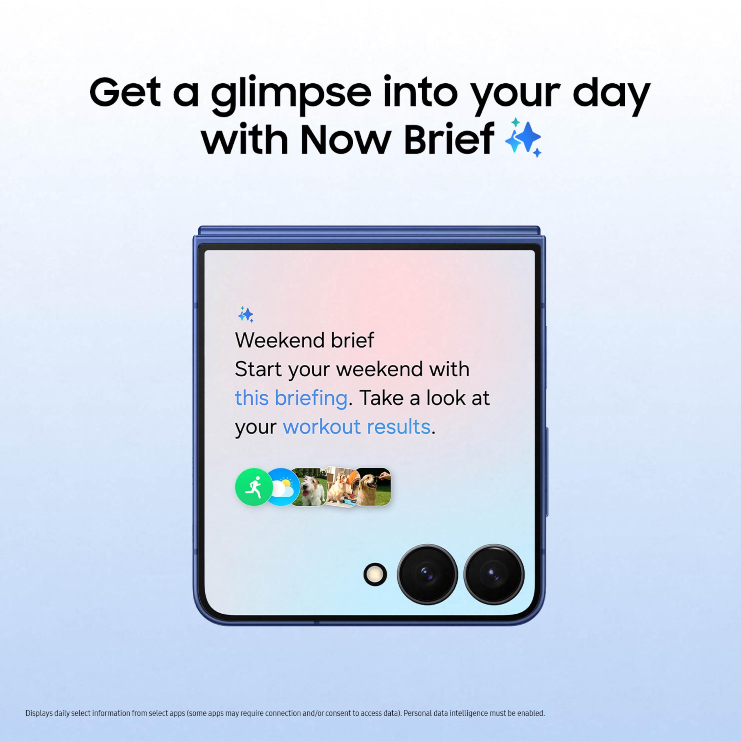Samsung Galaxy Z Flip7 Cell Phone, 256GB AI Smartphone, Unlocked Android, Long Battery Life, 2025, US 1 Yr Manufacturer Warranty, Blue Shadow