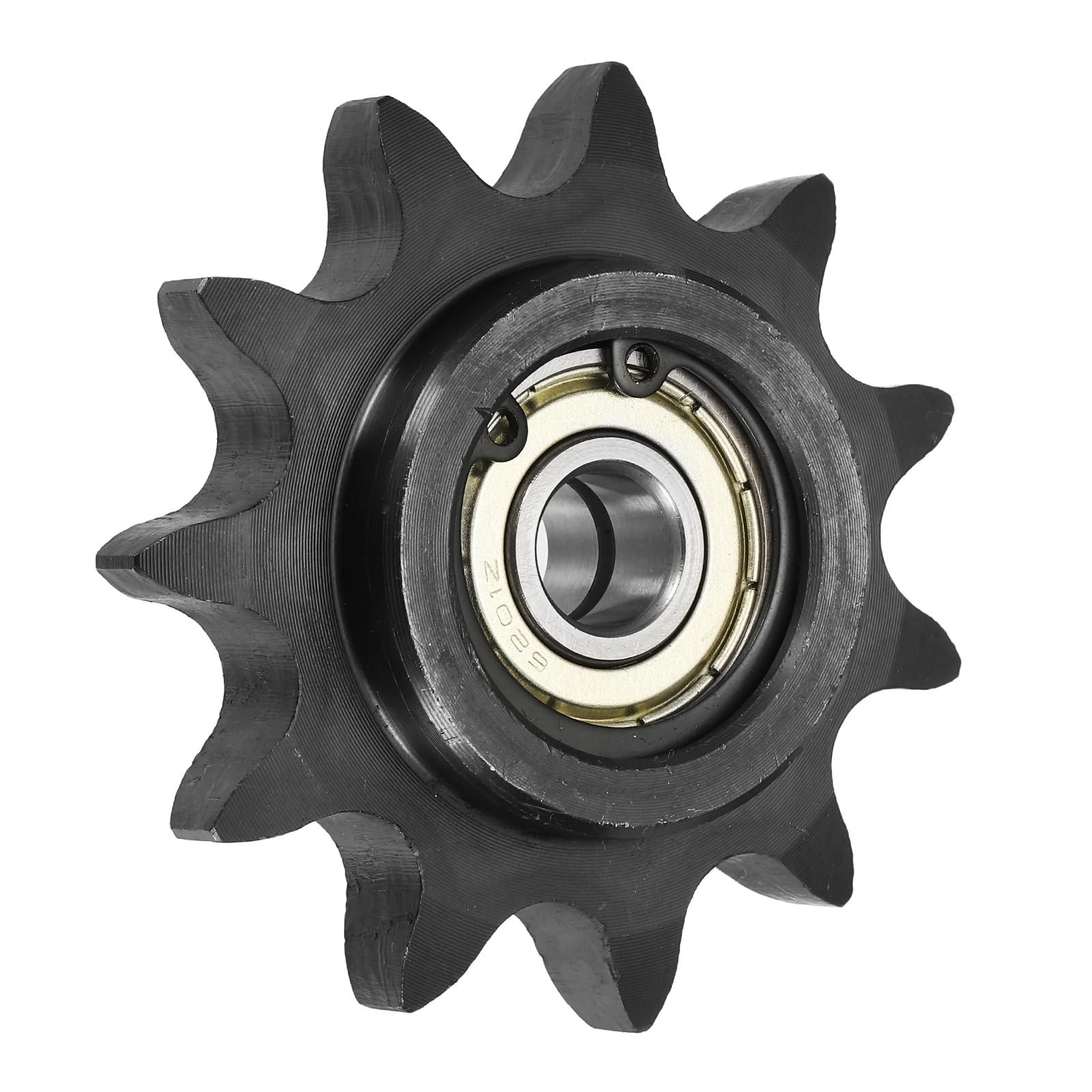 QUARKZMAN #60 Pignone Tendicatena A Rulli Foro 12mm Nera Acciaio 1045