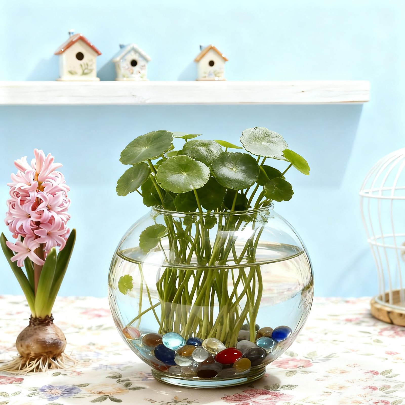 Billes plates 15-20 mm 210 pièces 900 g décoratives aquarium vase plantes DIY