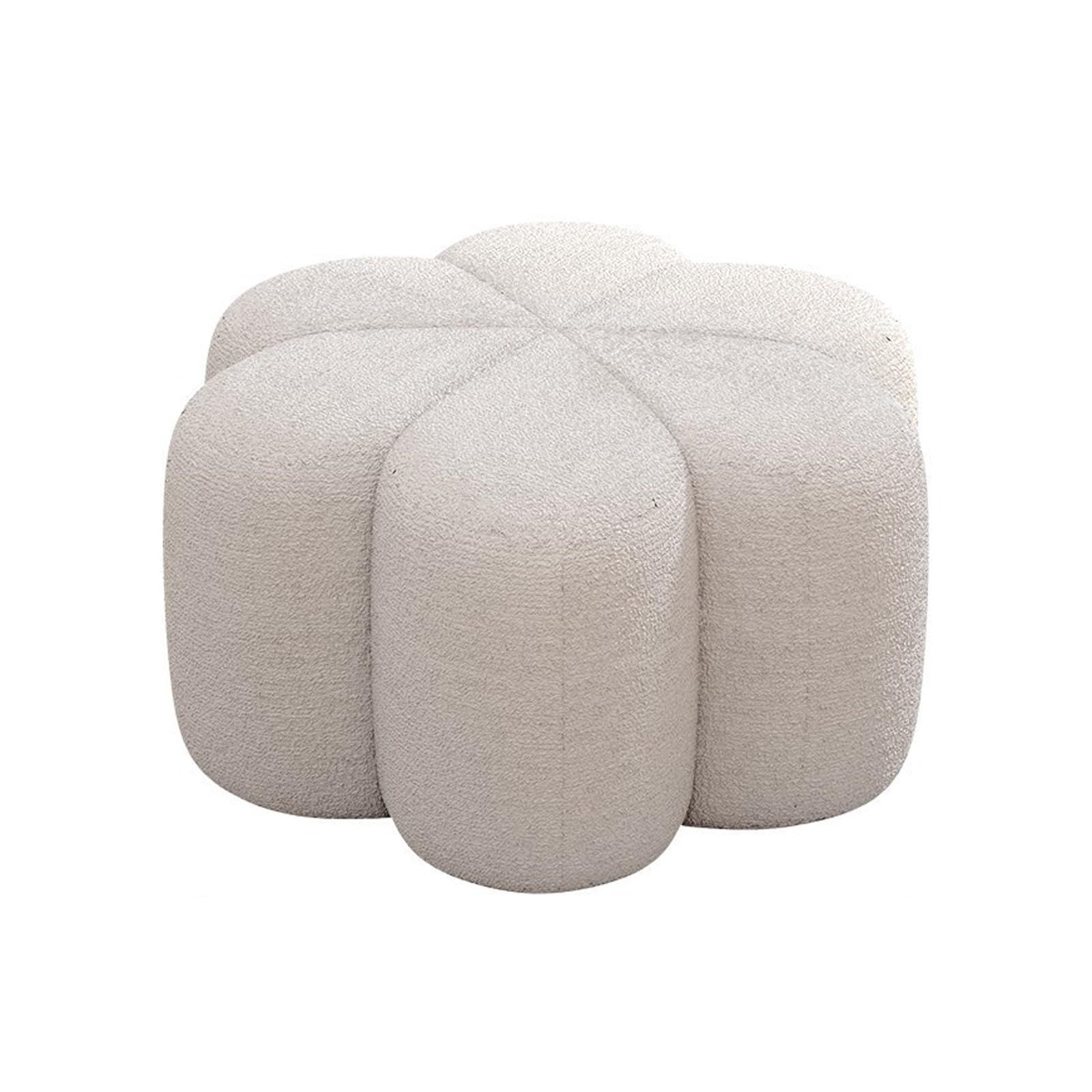 Amazon｜オットマン スツール 花の形のスツールベルベットの花びら