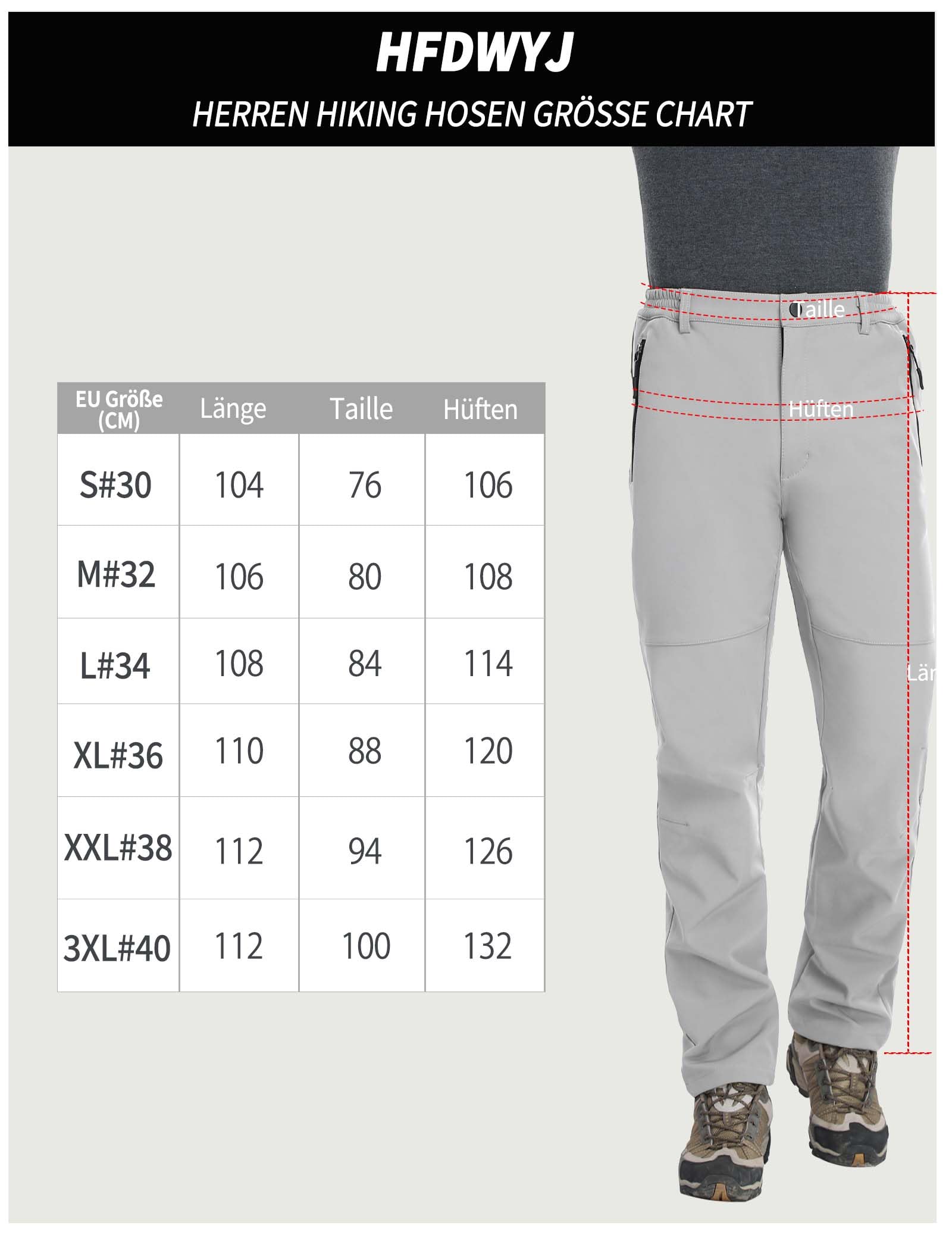 Pantalon Ski Randonnee Homme Imperméable Pantalon de Travail Thermique Étanche Coupe-Vent Hiver Pantalon de Montagne Neige Escalade