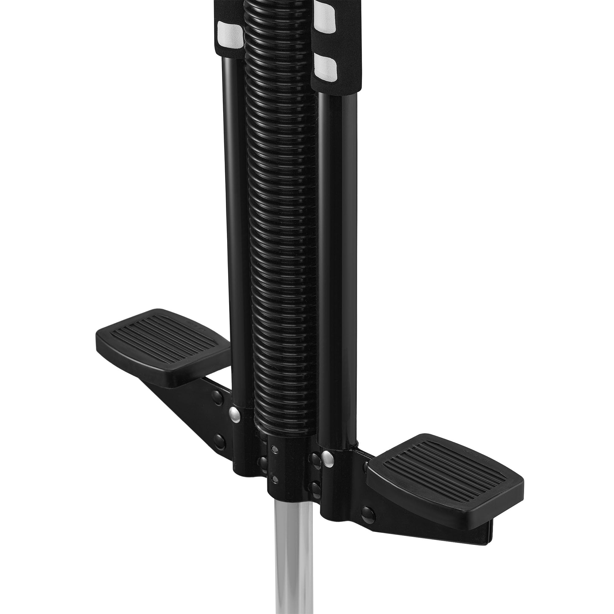 HyperMotion Skoczek Sprężynowy POGO dla Dzieci 9–14 Lat, Stalowa Konstrukcja, Maks. 50 kg, Lekki 2,35 kg, Antypoślizgowa Stopka, Czarny