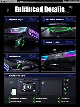 【llano】V10 ノートパソコン 冷却台 冷却ファン 急速冷却 v10-2-1a.jpg?fitin=272:272