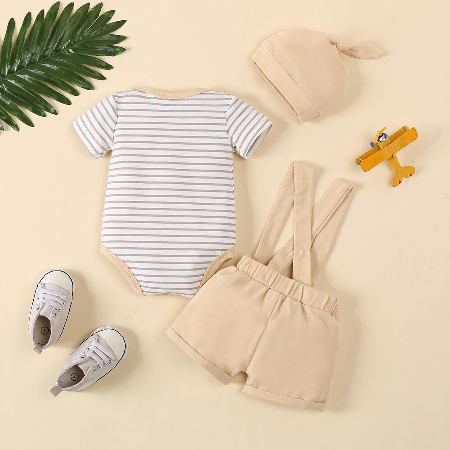 VINUOKER Baby Boy Outfits Baby Boy Summer Clothes Infant Boy Suspender Outfit Sets - Image 7