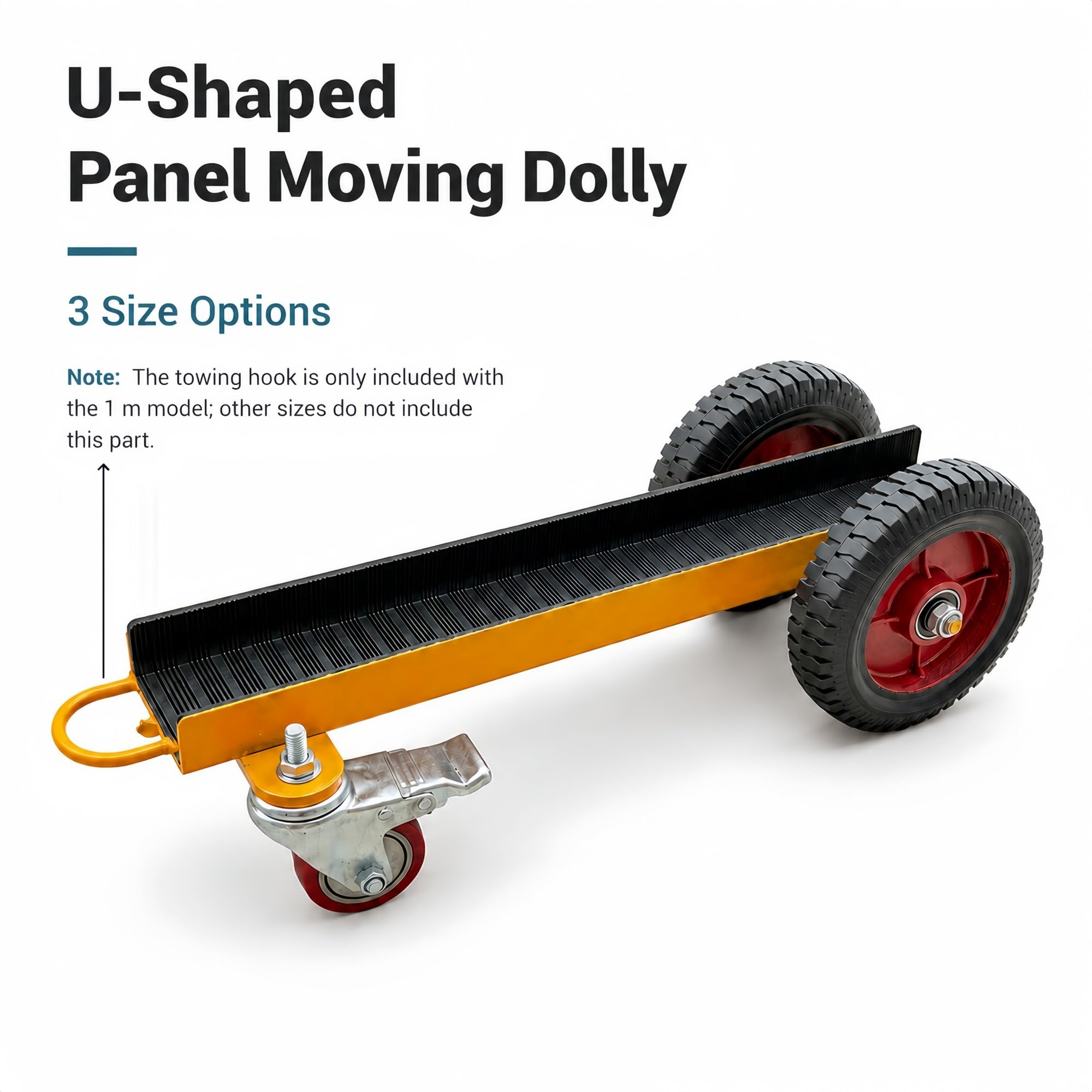 U-förmige Platte, Beweglicher Transportwagen | Mit Brems-Lenkrolle For Trockenbau, Sperrholz, Glasplatten, Steinplatten(100 cm/39.37 in)