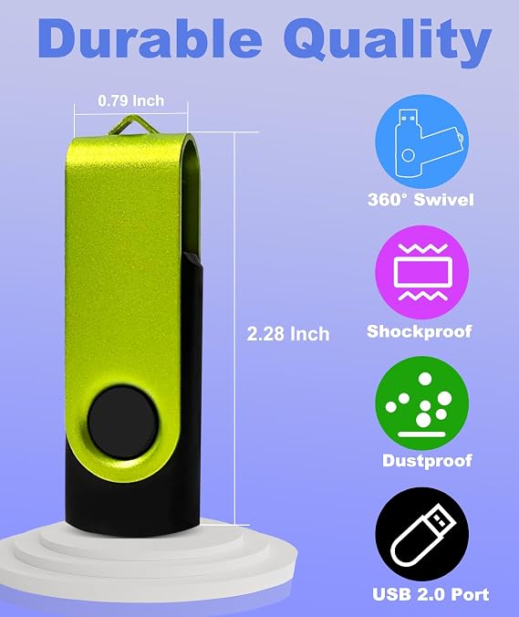 8GB Flash Drive 10 Pack Nicepicten USB 2.0 Thumb Drive USB Memory Stick