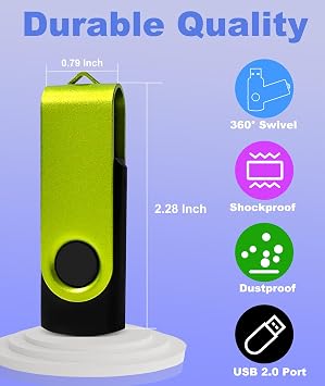 8GB Flash Drive 10 Pack Nicepicten USB 2.0 Thumb Drive USB Memory Stick