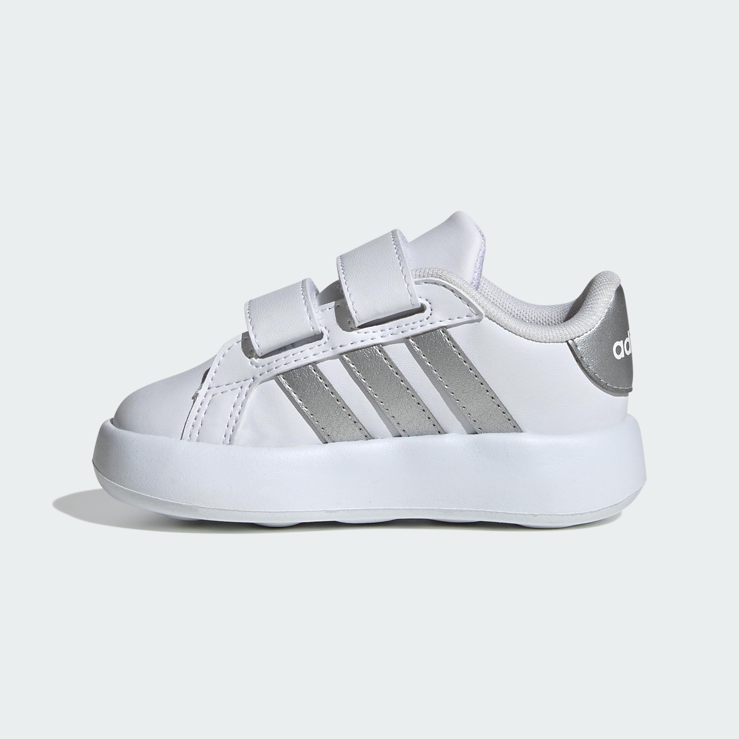 adidas Grand Court 2.0 Shoes Kids, Zapatillas de Tenis Unisex bebé, FTWR White Matte Silver FTWR White, 22 EU