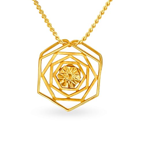 Tanishq 14k (585) Yellow Gold Pendant 