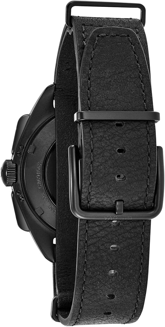 Bulova Men's Archive Series Lunar Pilot 6-Hand Chronograph Precisionist Black Ion-Plated Stainless Steel, Black NATO Strap and Sapphire Crystal Style: 98A186