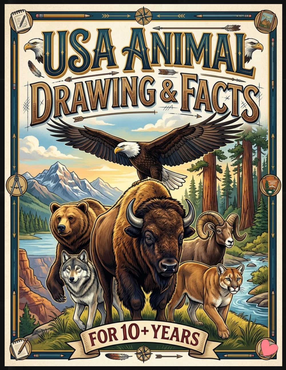 USA Animal Drawing & Facts