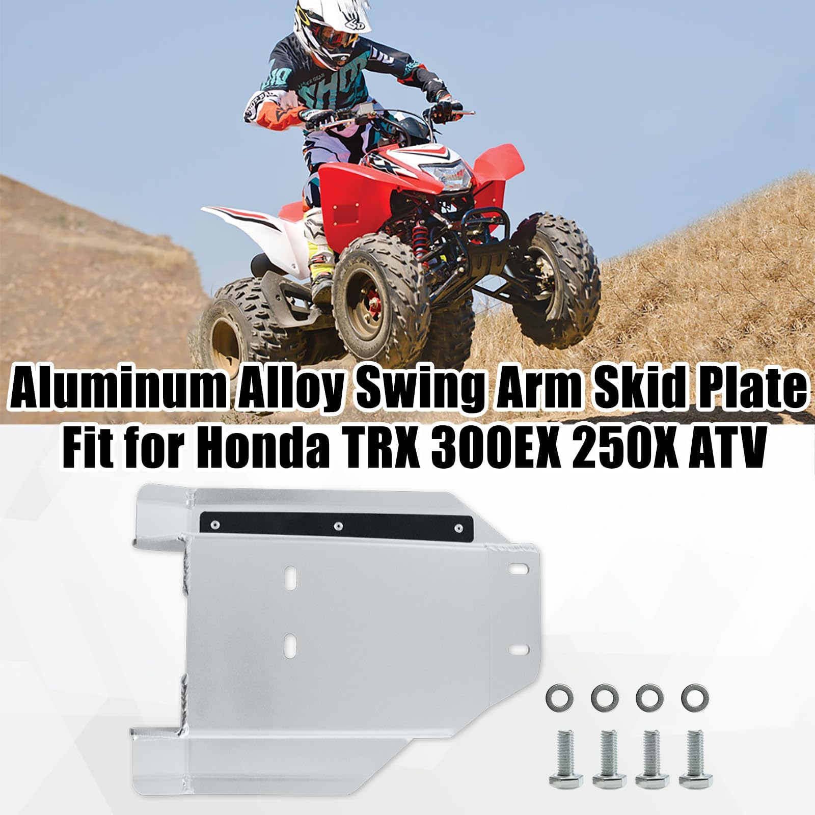 Amazon.com: JERBOR Swing Arm Skid Plate Fit for Honda TRX300EX