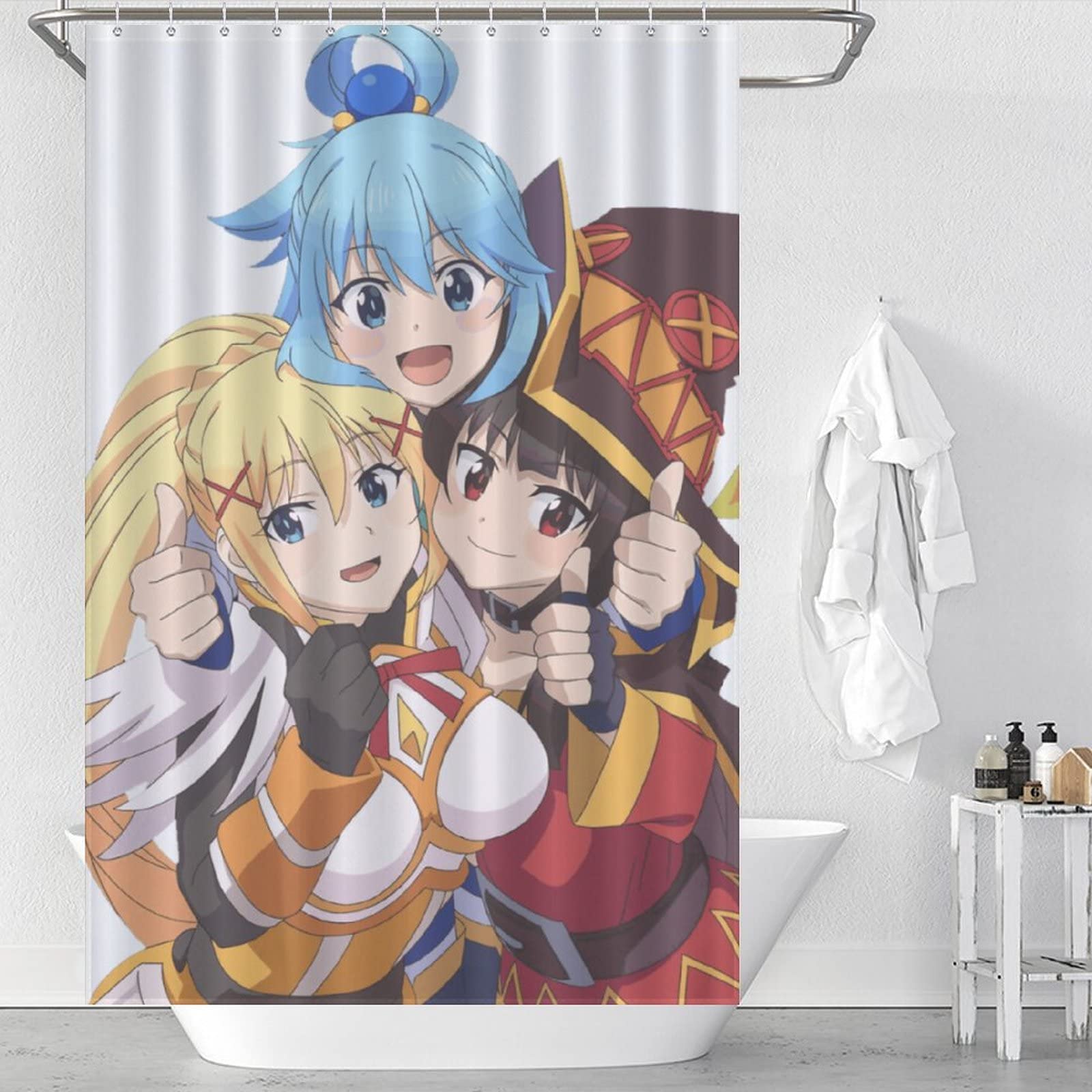 Amazon｜シャワーカーテンこのすば アクア めぐみん ダクネス お