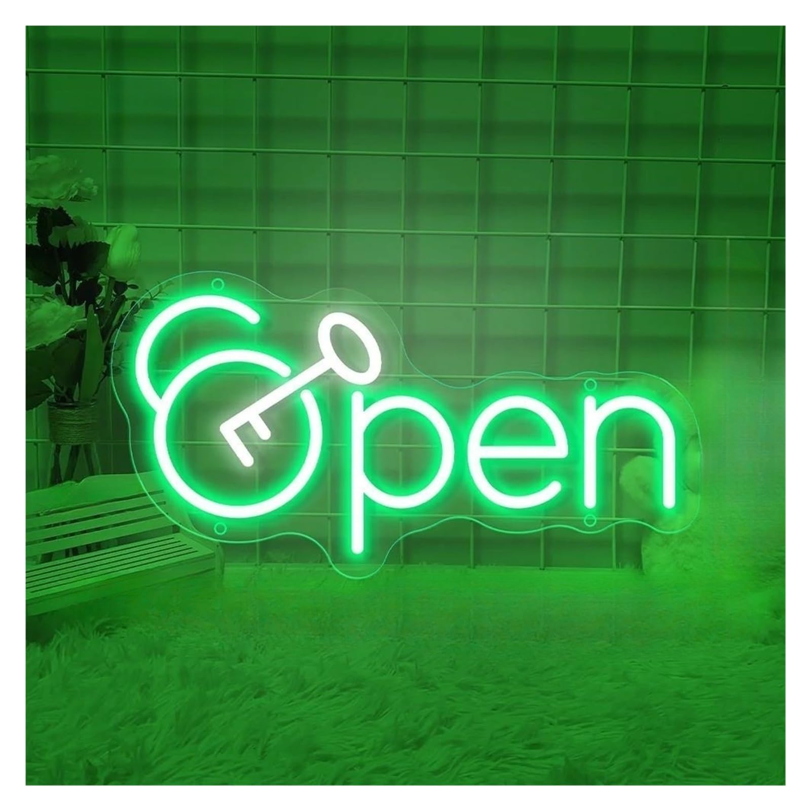 LEMST Sign Lamp Open Neon Sign Light USB Busines Signs Advertising Light Shopping Business Store Billboard for Bar Coffee Decor 40cmx20.8cm(F)