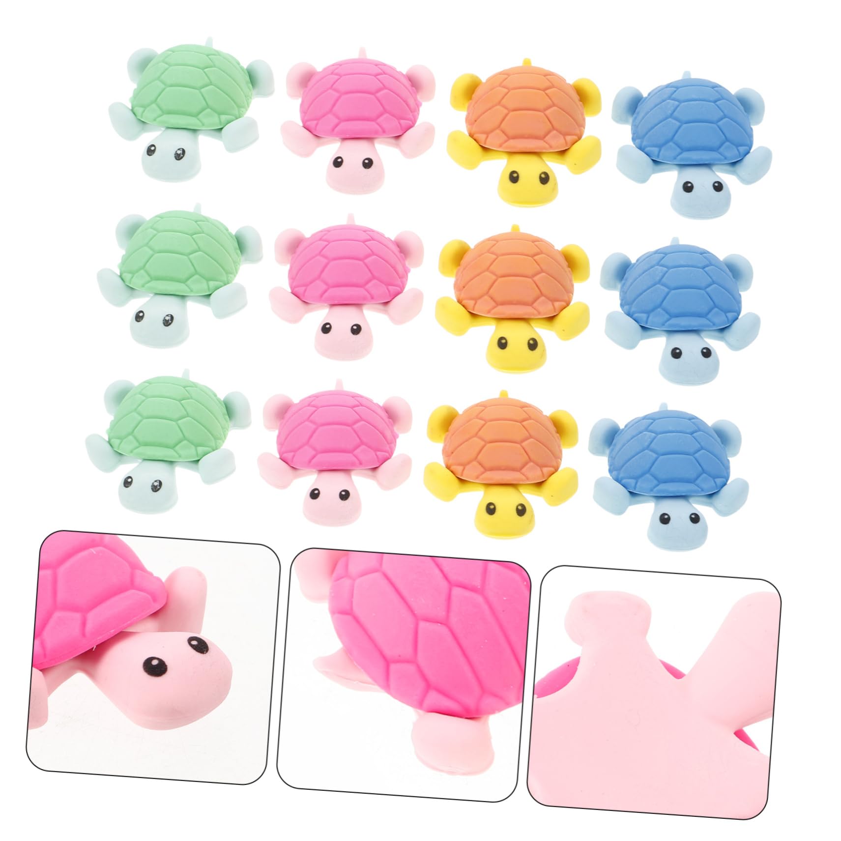 TOYANDONA 5 Set Gomma Per Tartarughe Gate Cancelletti Cancelline Cancellini Cancellina Nastro Reversibile Casuale Tazza Cancelleria Gomma Da Matita Pezzi * 5