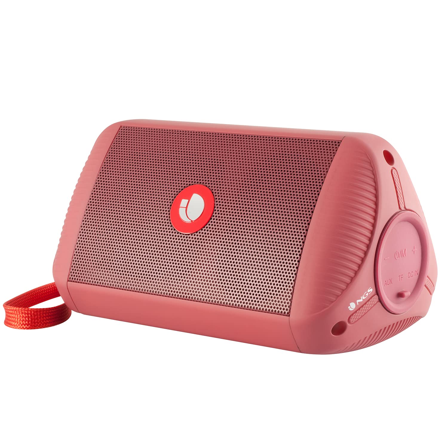 NEEDONE Portable Bluetooth Speaker with AUX input Rich Bass, Louder Volume, Crystal Clear Stereo Sound, F1 33 Ft Wireless Range, Microphone,Waterproof IPX6, for Shower/Poolside/Beach(Red)