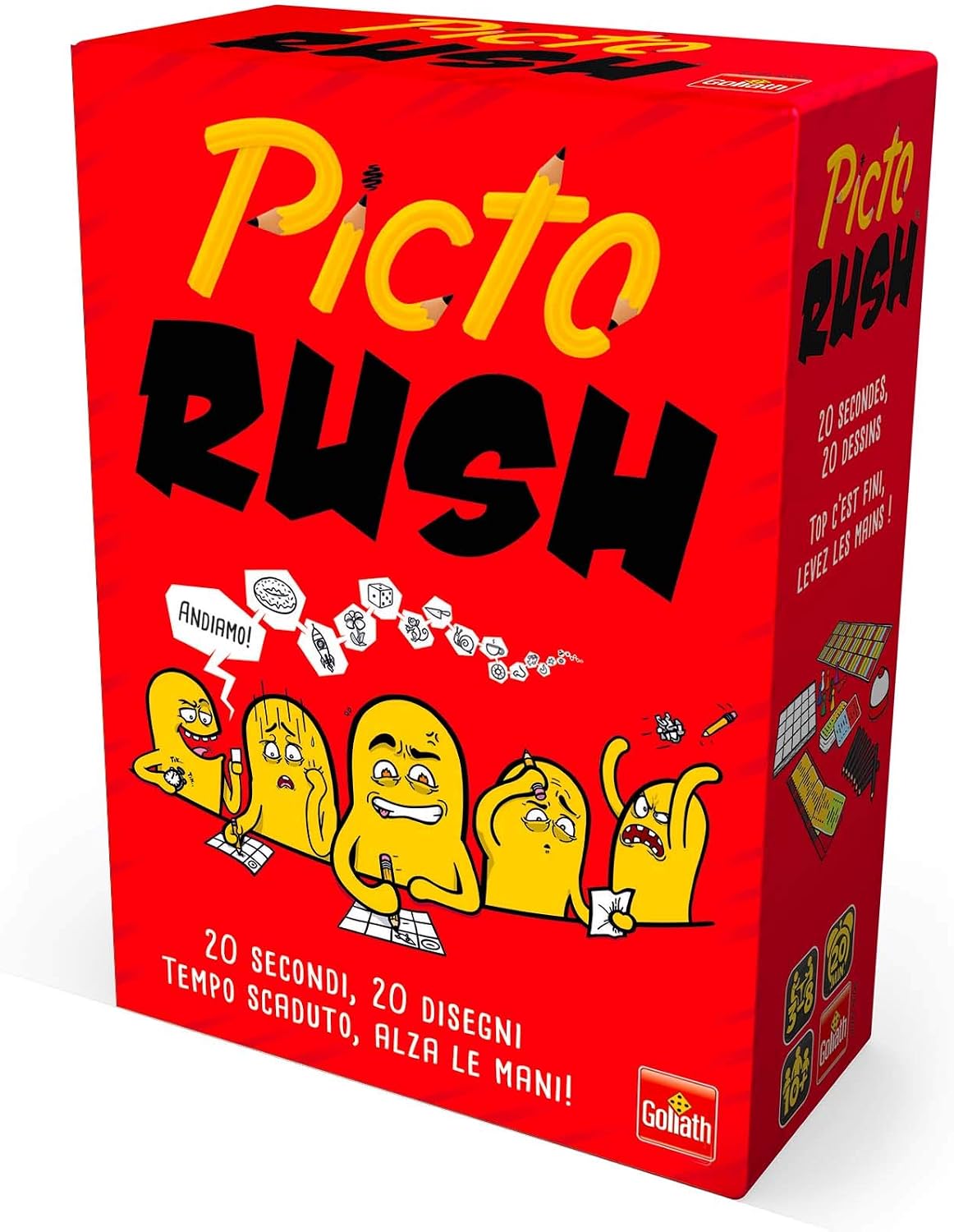 GOLIATH Picto Rush, Multi-coloured, 11.5 cm (L) x 5.5 cm (W) x 16.2 cm (H)