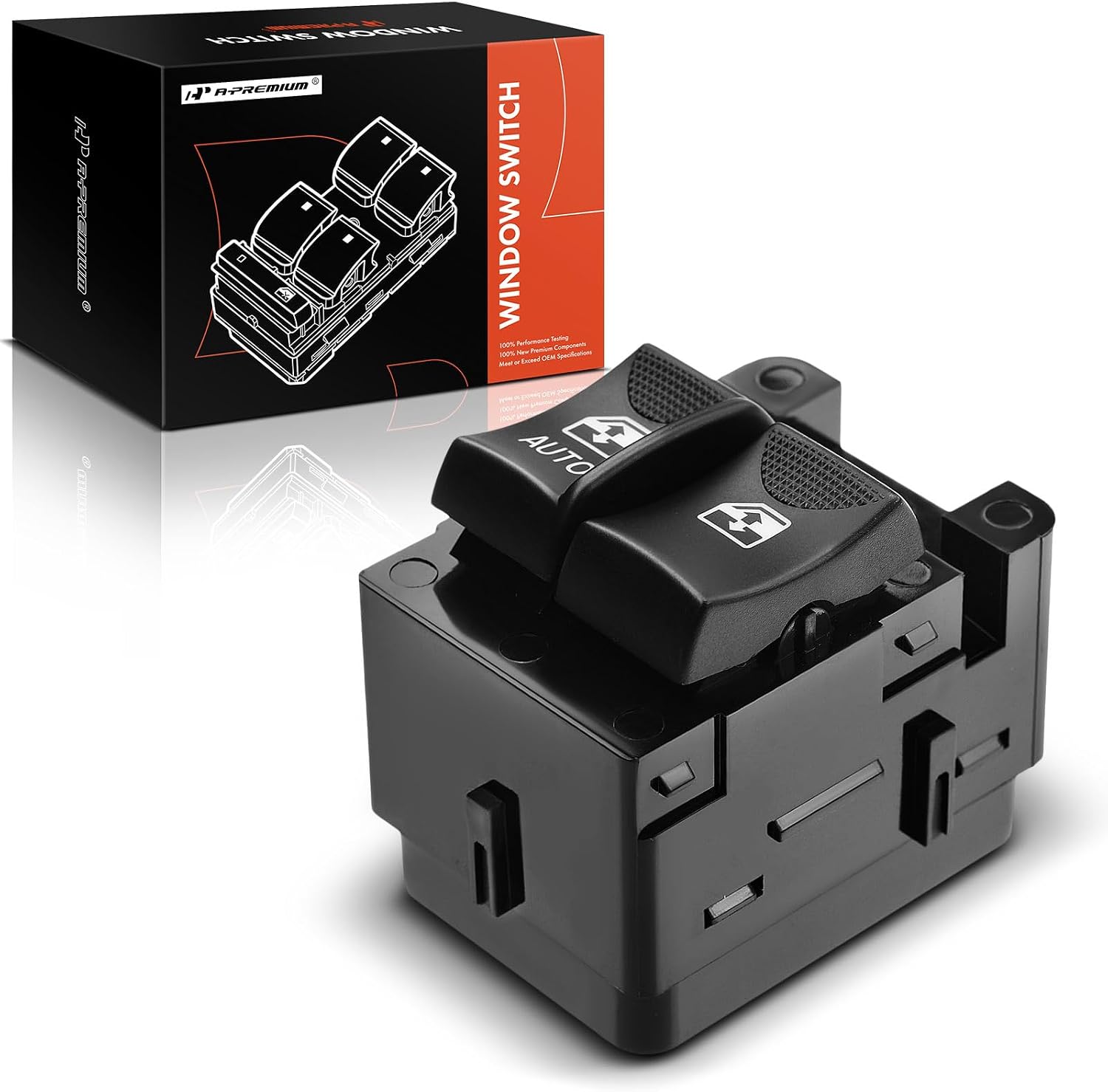 A-Premium Front Left Driver Side Power Window Switch | Compatible with Chevrolet Monte Carlo 2000 2001 2002 2003 2004 2005, Replaces 310284860 19244863