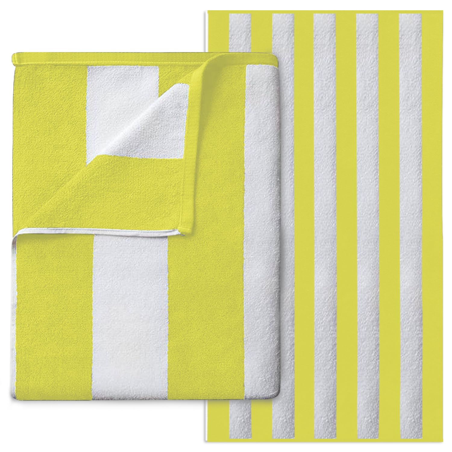 Gc Gaveno Cavailia Yellow Microfiber Beach Towel Extra Large - Super Absorbent, Sand Free Beach Towels For Adults (100X200 Cm) - Beach Towel 1 Piece - Quick Dry Beach, Swimming Towel, Pool Towel, Gym