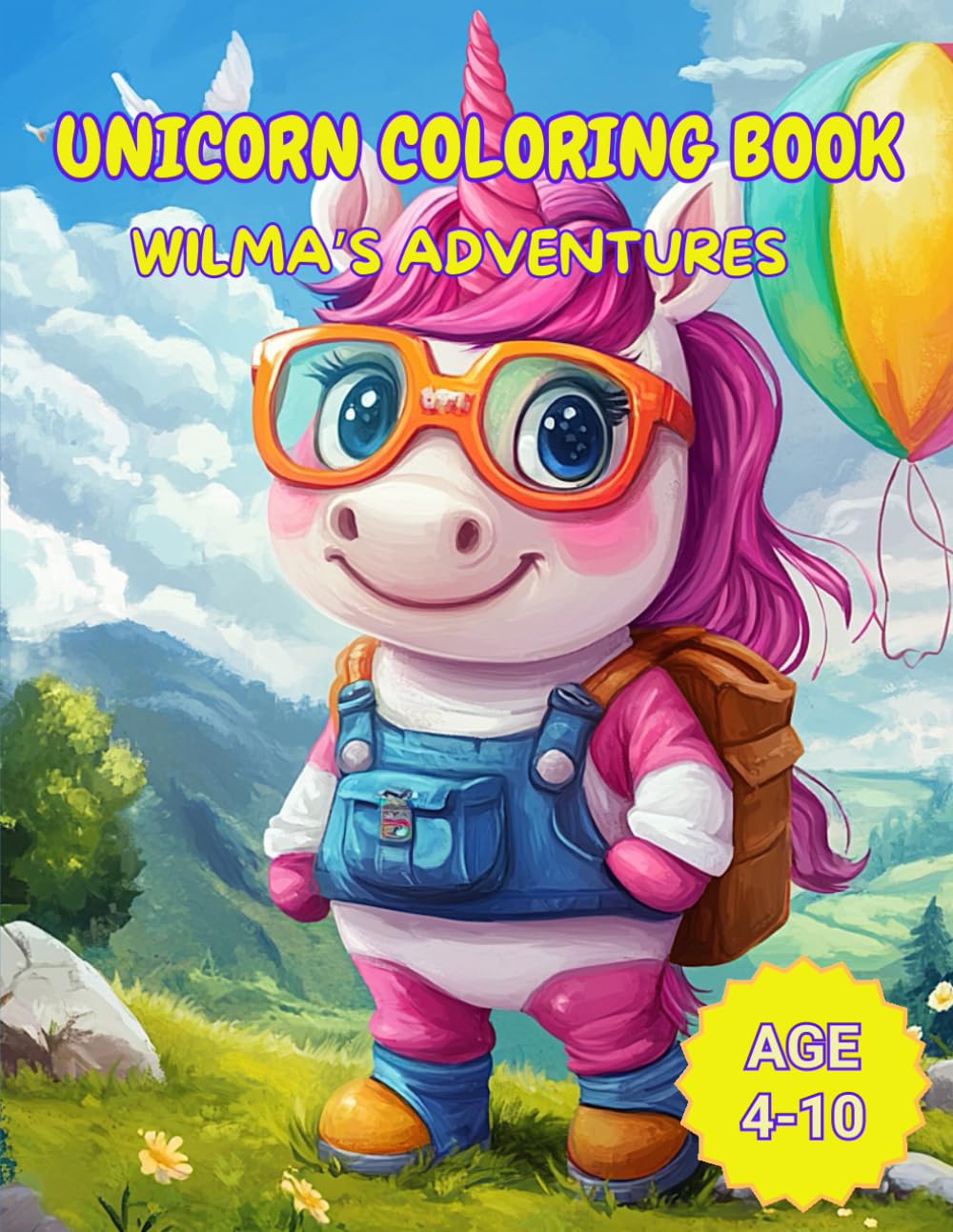 Unicorn Coloring Book: Wilma's Adventures