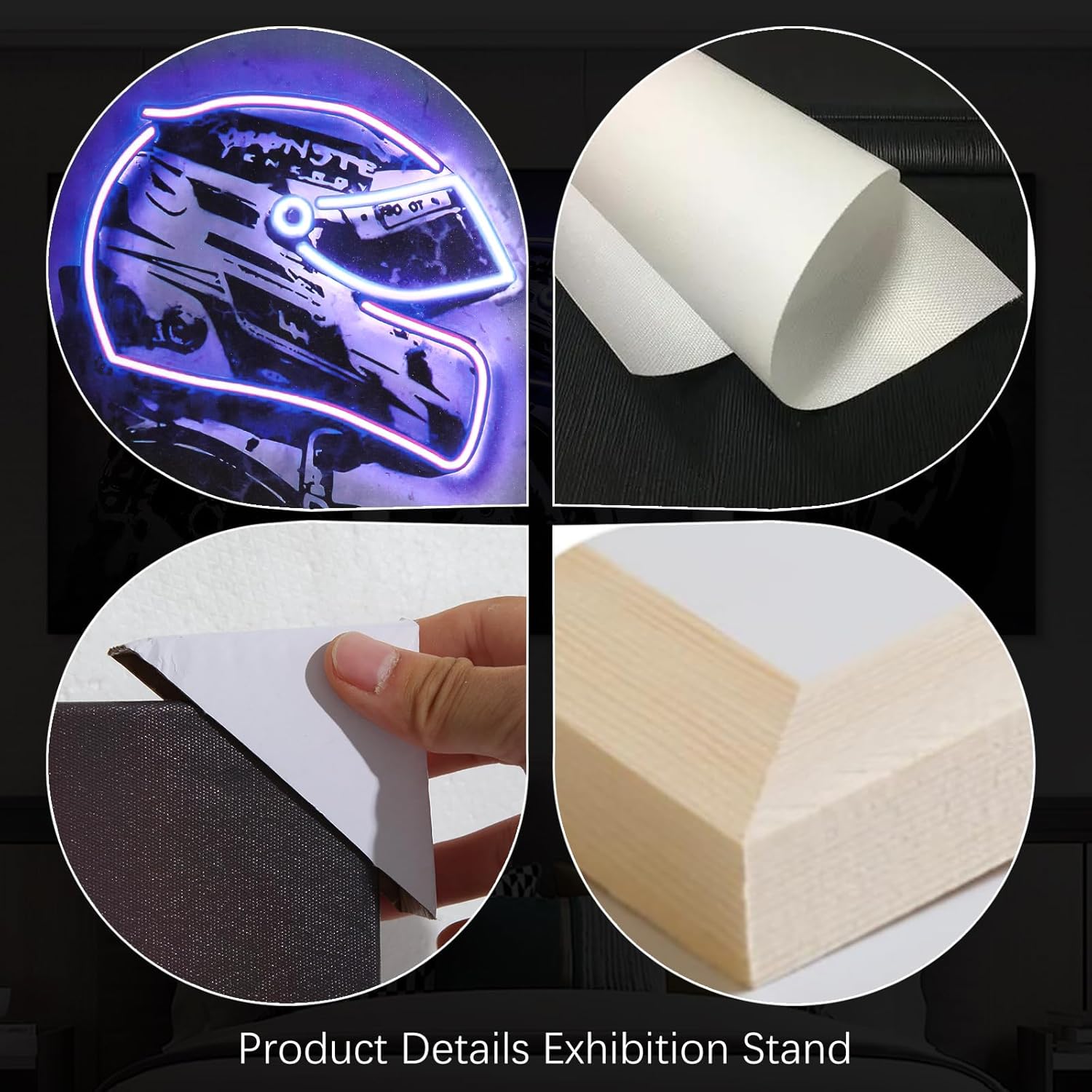 Sorventina Racing Superstar Canvas Prints Racer Driver Poster - Car Wall Art Sports Room Decor Neon Racing Posters for Living Room Bedroom Bar Home Decor Aesthetic, Wrapped Canvas(16x24, Blue)