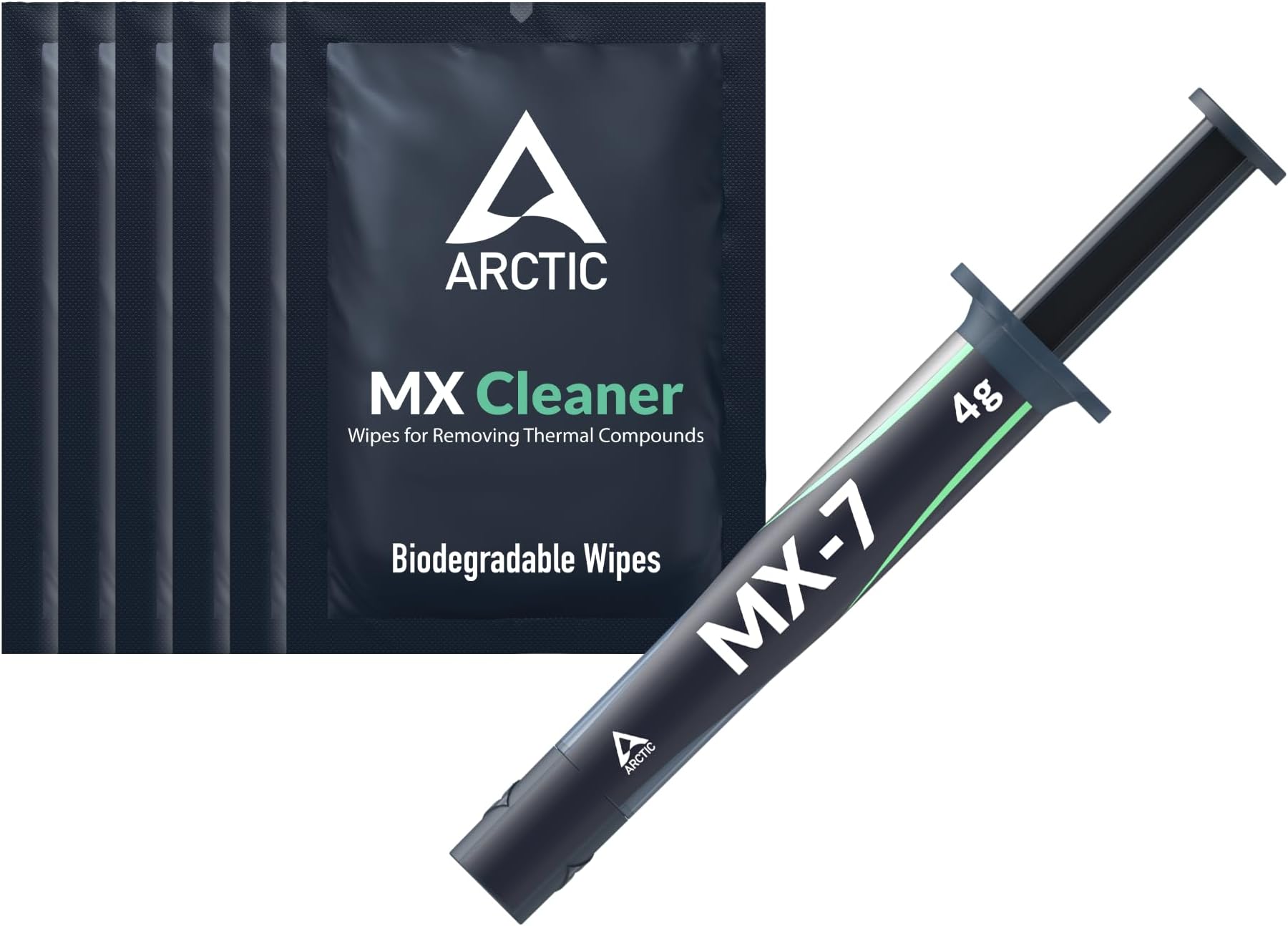 MX-7 (4 g, incl. MX-Cleaner) - Ultimate Performance Thermal Paste for CPUs, Consoles, Graphics Cards, Laptops, Very High Thermal Conductivity, Long Durability, Non-Conductive, Non-Capacitive