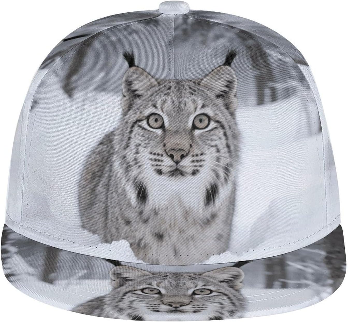 Canadian Lynx Baseball Cap Athletic Unconstructed Plain Cap with 5 Panel Breathable Trucker Caps Cooling Quick Dry Run Hat Classic Golf Dad Hat for Outdoor