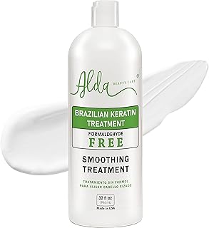 Brazilian Keratin Hair Smoothing Treatment – Blowout Straightening System – Formaldehyde Free (32 fl oz)