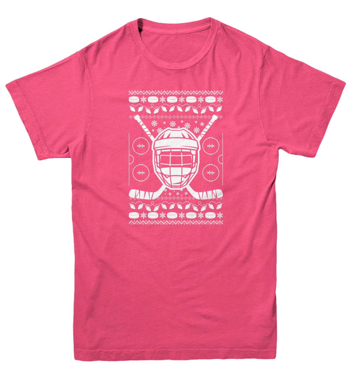 Haase Unlimited Hockey Helmet with Sticks - Ugly Xmas Youth T-Shirt