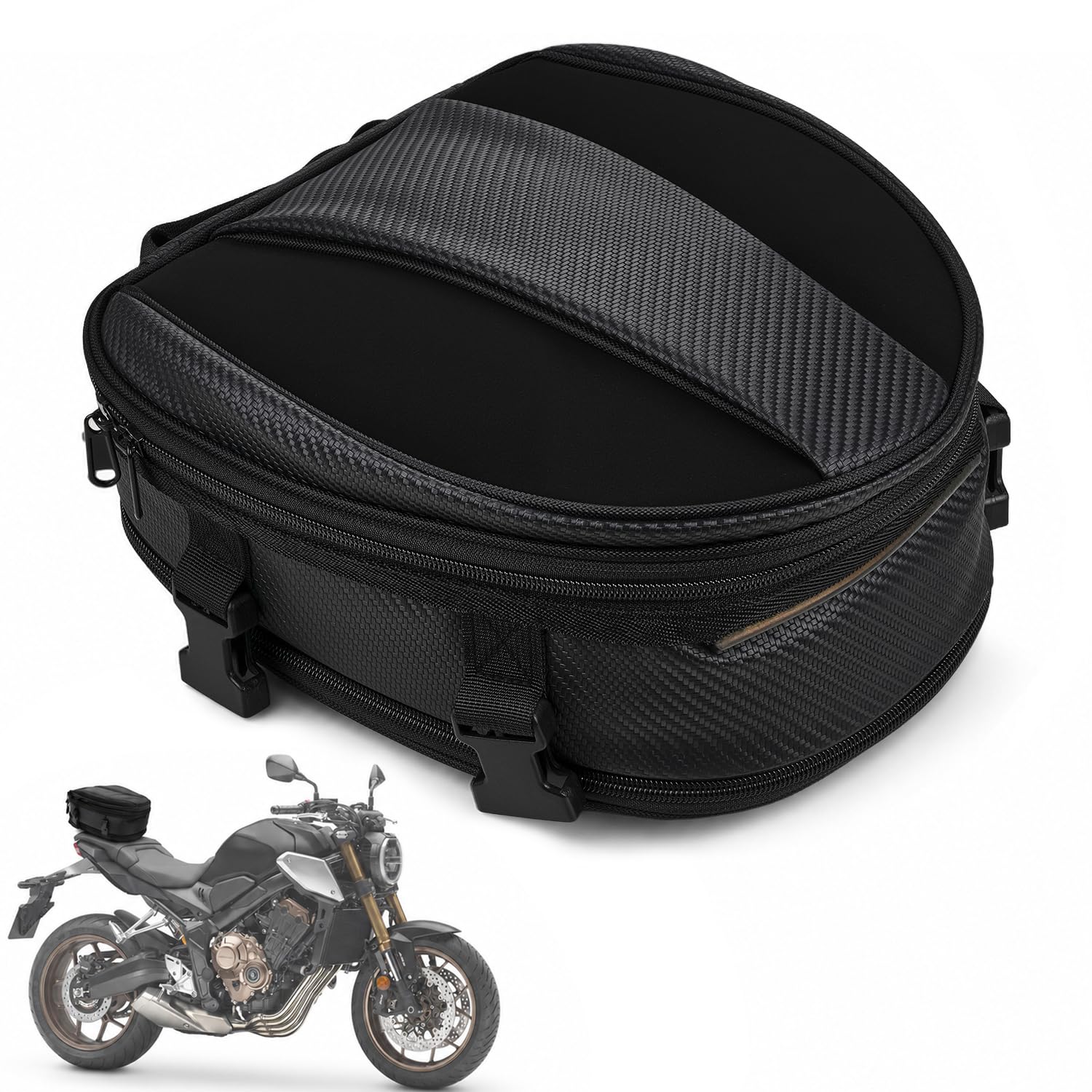 Sac à Bagages,Multifonctionnel Sac de Selle Moto Arriere | Sacoche Moto Sportive Sacoche Arrière Petite pour Bagages