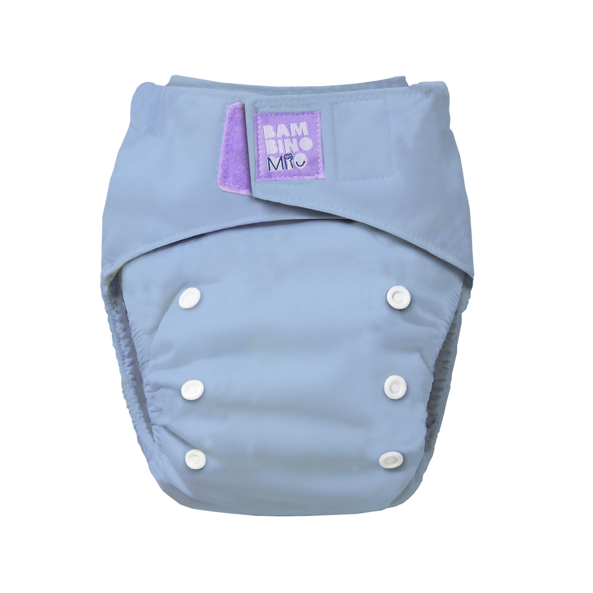 Bambino Mio, Revolutionary Reusable Nappy - Sustainable, Washable, Chemical-Free Eco Nappy from Newborn to Toddler (Blue)