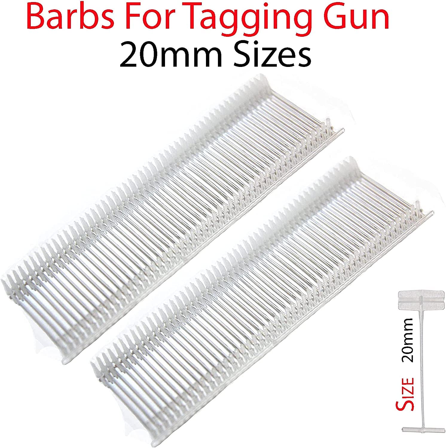 MSF 5000 x 20mm Standard Attachments, Kimble, Barbs, Tags for Standard Tagging Gun (3000), (STANDARD 20MM)