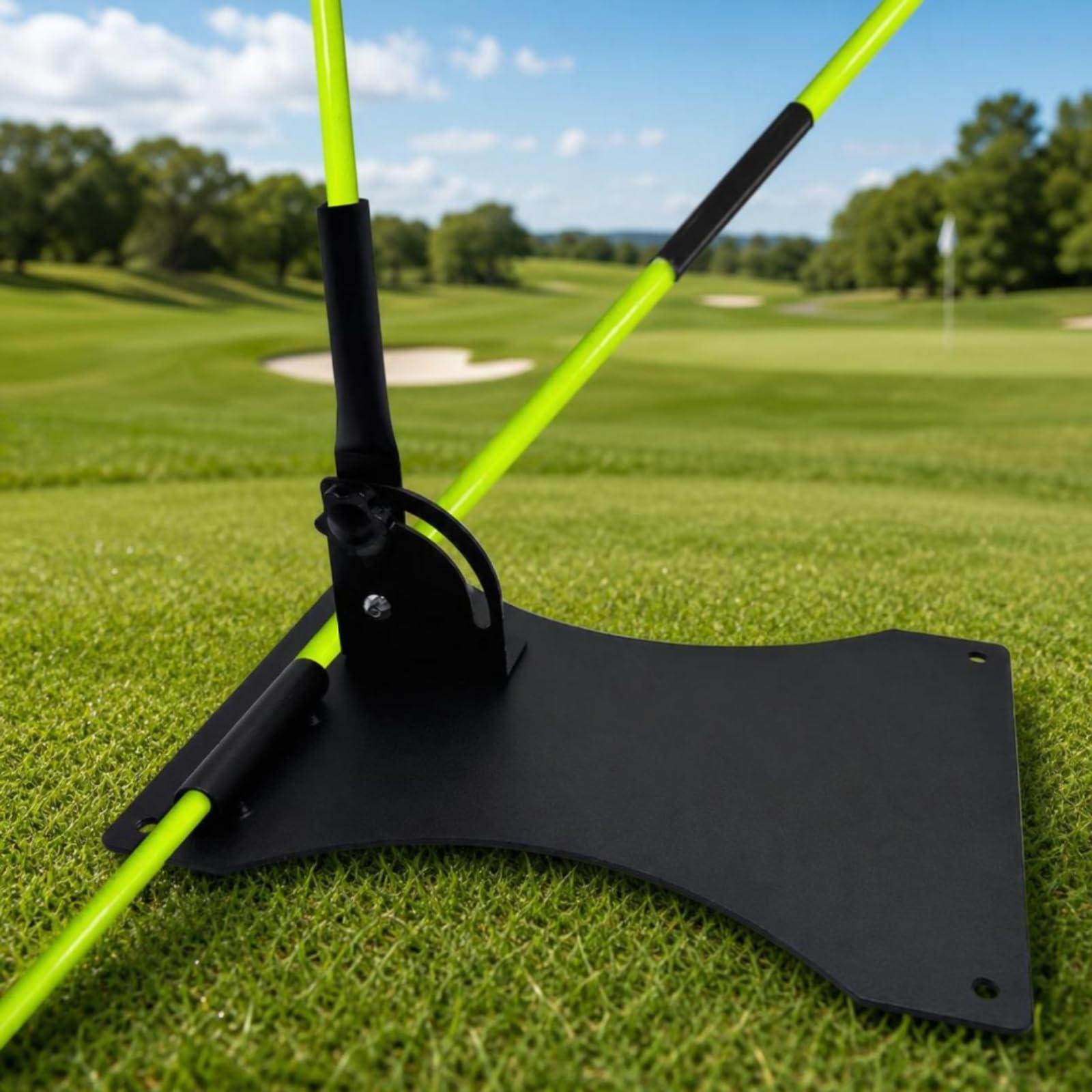 rockible Correttore di Swing con Asta Regolabile Autoportante Correttore di Postura Golf Portatile Attrezzatura per Golfisti