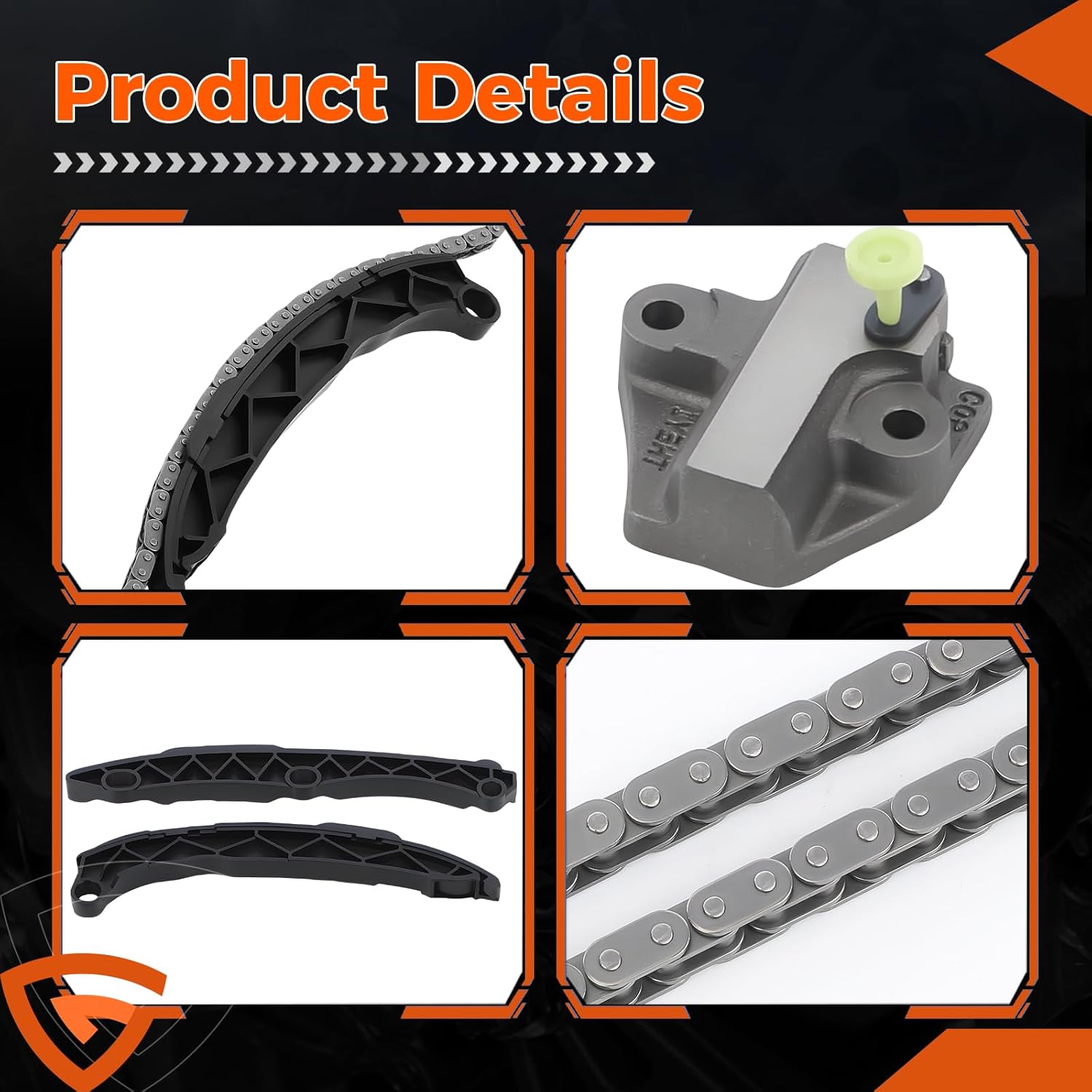 Engine Timing Chain Kit Compatible with Kia Sportage/Optima, Fit for Hyundai Sonata 2.0 2.4, 2011-2019, Replaces# 24410-2G810, 24321-2G111, 24420-2G101, 24431-2G101