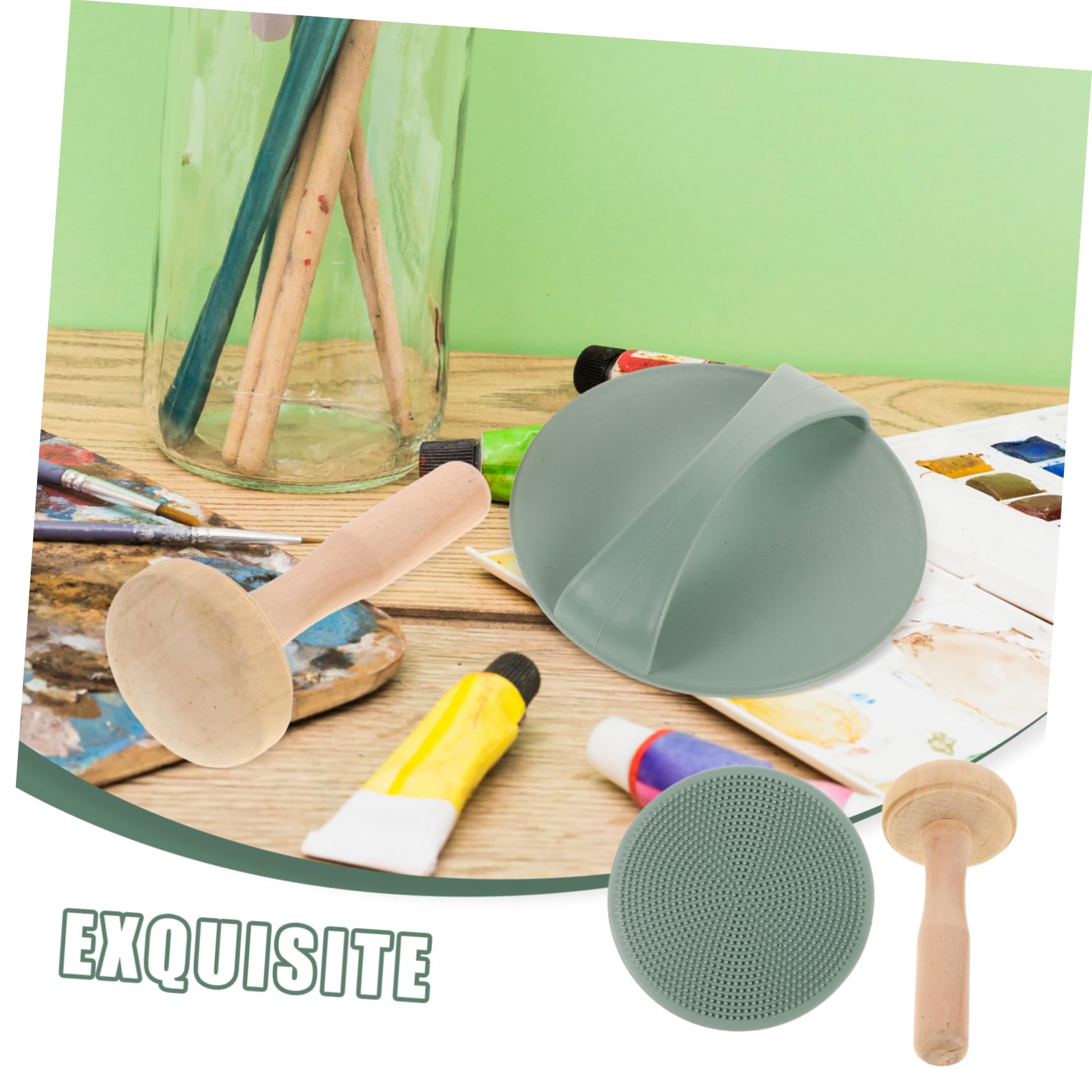 Uonlytech Utensili per Stampa su Carta Accessori Stampaggio Tavola e Rullo per Stampa Strumenti Stampaggio in Legno e Plastica