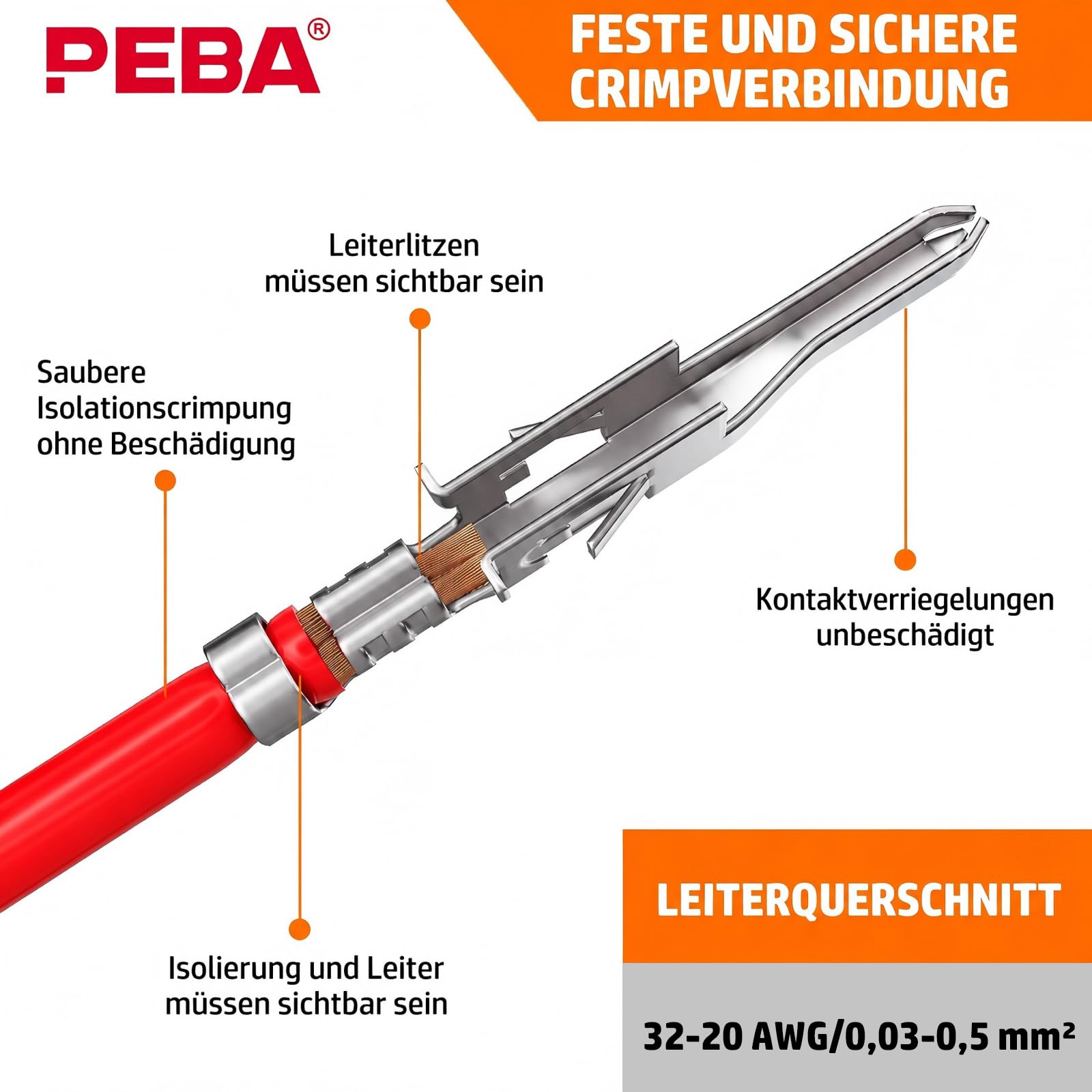 PEBA Crimpzangen-Set für Molex Micro-Fit 3.0 & Mini-Fit 4.2mm, Ratschen-Crimpwerkzeug Kit mit Stecker Gehäuse und Pins, Profi Terminal Presszange für 3D-Drucker & PC-Netzteil (2,0-3,0 mm)