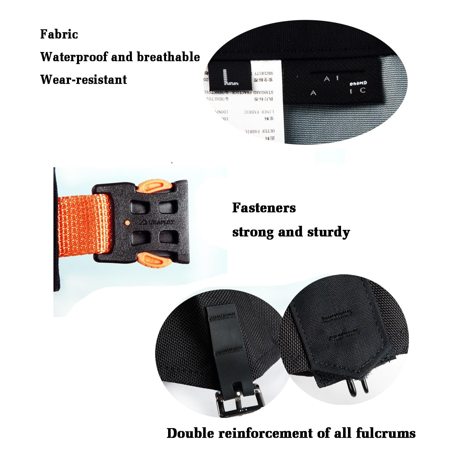 Polainas for piernas, polainas for exteriores, polainas for escalada en senderismo en la nieve, polainas impermeables de tamaño ajustable, adecuadas for hombres y mujeres (1 par)