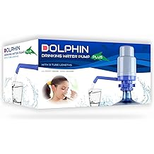 Improved Generation Dolphin Water Bottle Pump with 4 Tubes Fits Most 2 to 6 Gallon Cooler Excluding Glass (NO BPA)