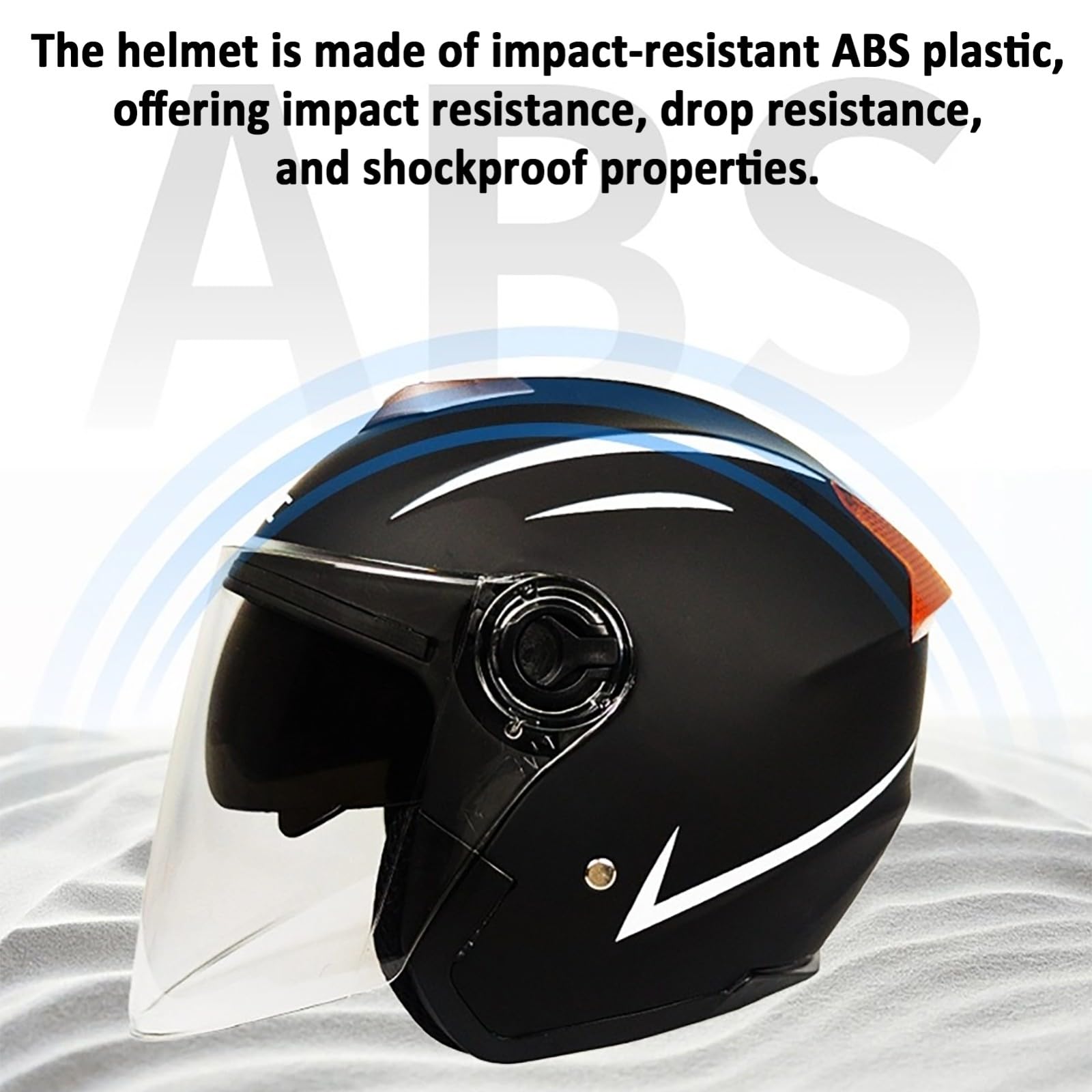 Otwarty kask motocyklowy ECE 22.06, zatwierdzony kask motocyklowy z podwójną wizjerem, unisex, do roweru szosowego, skutera, motoroweru