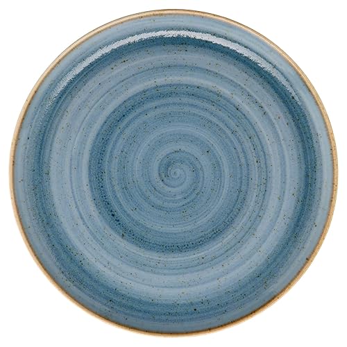 Get - PA1604711724 GET - Plato cupé de porcelana de alta resistencia, 7 pulgadas, azul (juego de 12)