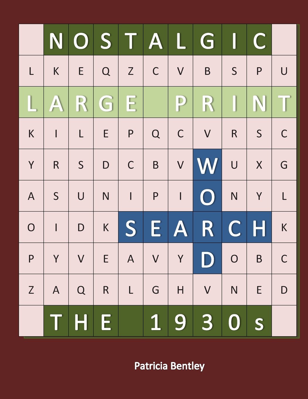 Nostalgic Large Print Word Search: The 1930s