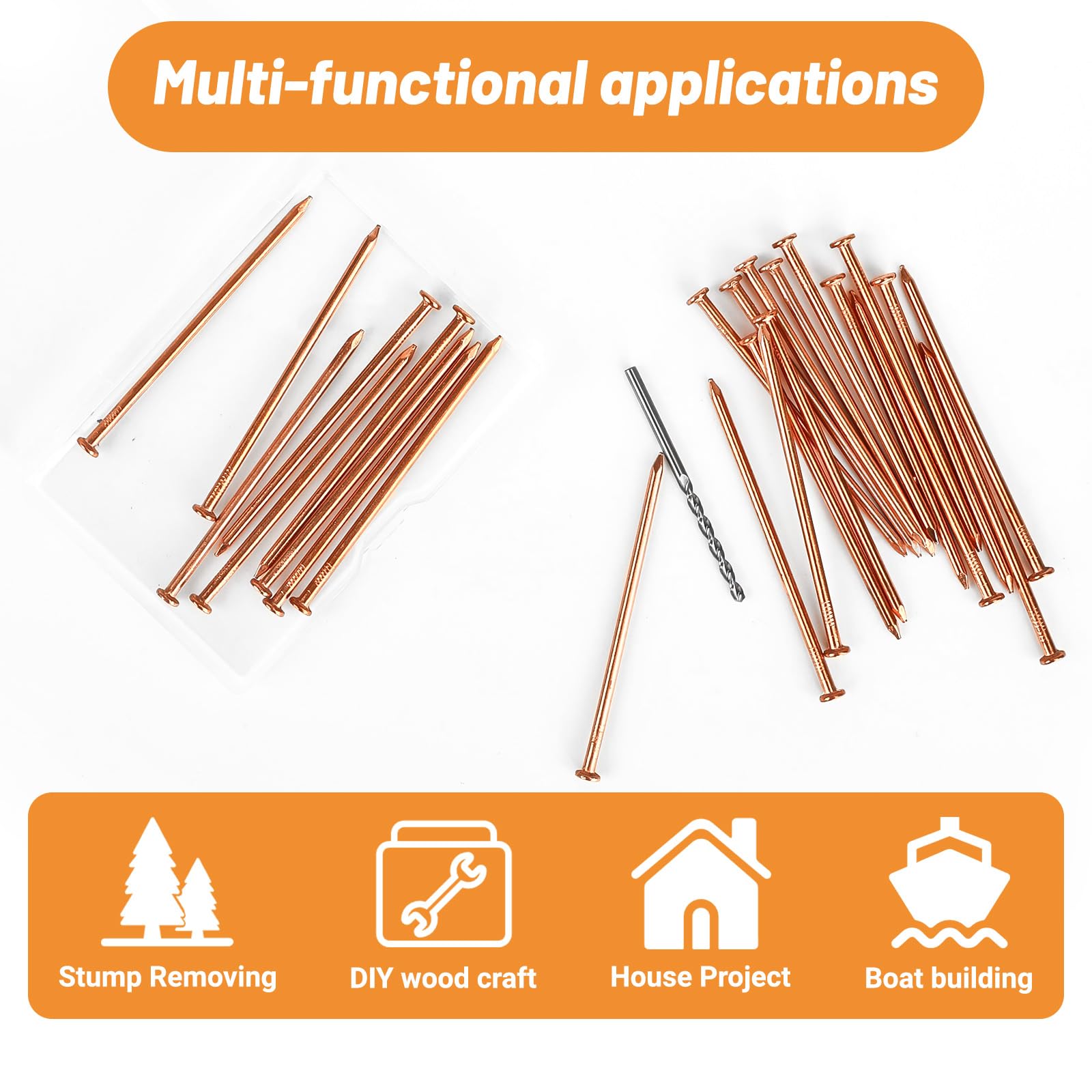 Copper Tree Nails - Stump Root Killer -6