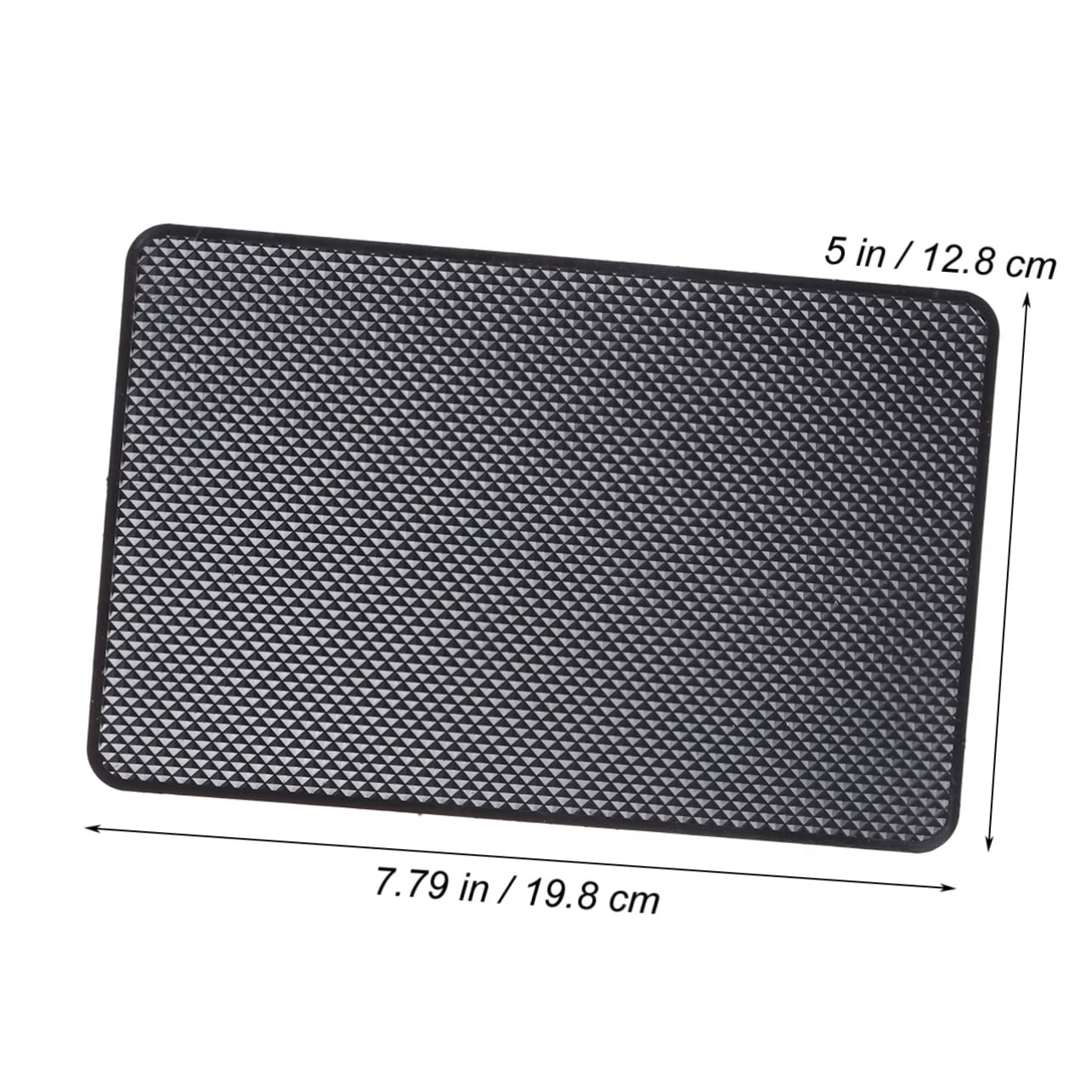 Mikikit Non-Magnetic Car Dash Mat 2 Pcs Skidproof Pad Auto Phone Holder Dashboard Organizer